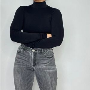 Black High Neck Shirt